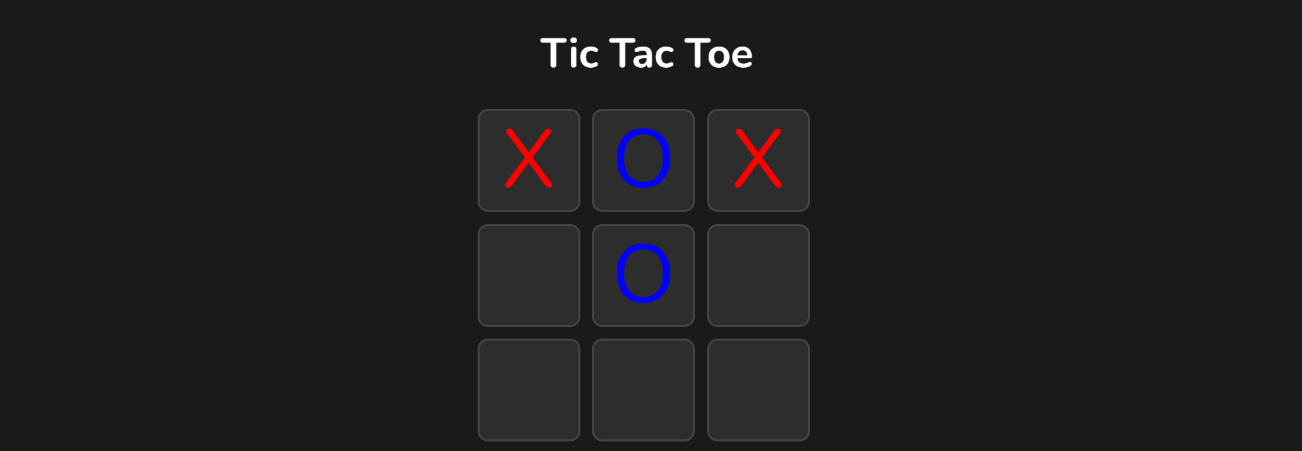 Tic Tac Toe Game
